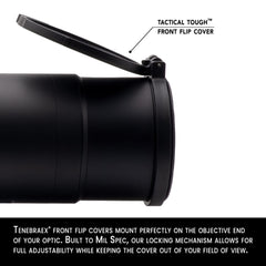 Tenebraex rear adapter ring secures compatibility with Nightforce ATACR setup.