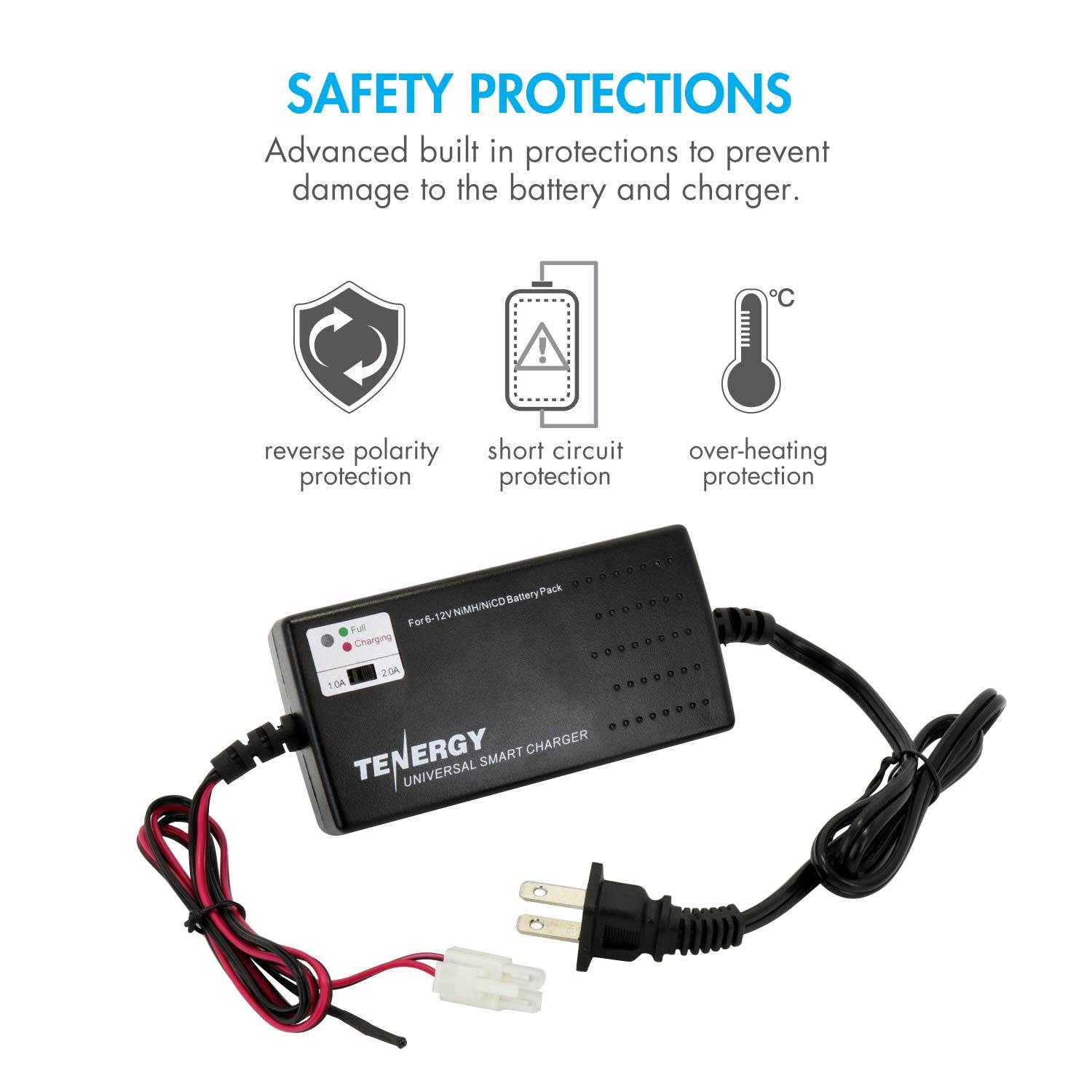 Tenergy 12-month warranty on battery and charger for added peace of mind.