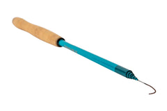 Close-up of 2.8 oz lightweight Tenkara Sierra Rod ready for creek and river fishing