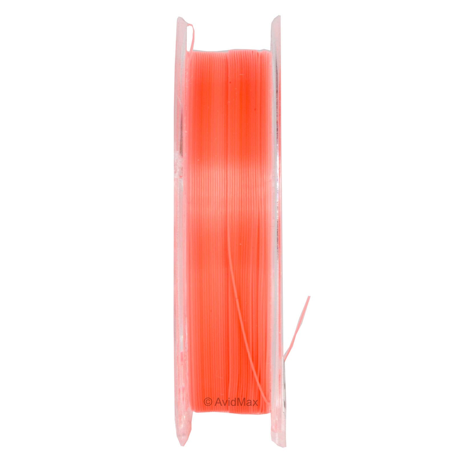 Tenkara USA 3.5 orange level line on water for easy tracking in varied lighting