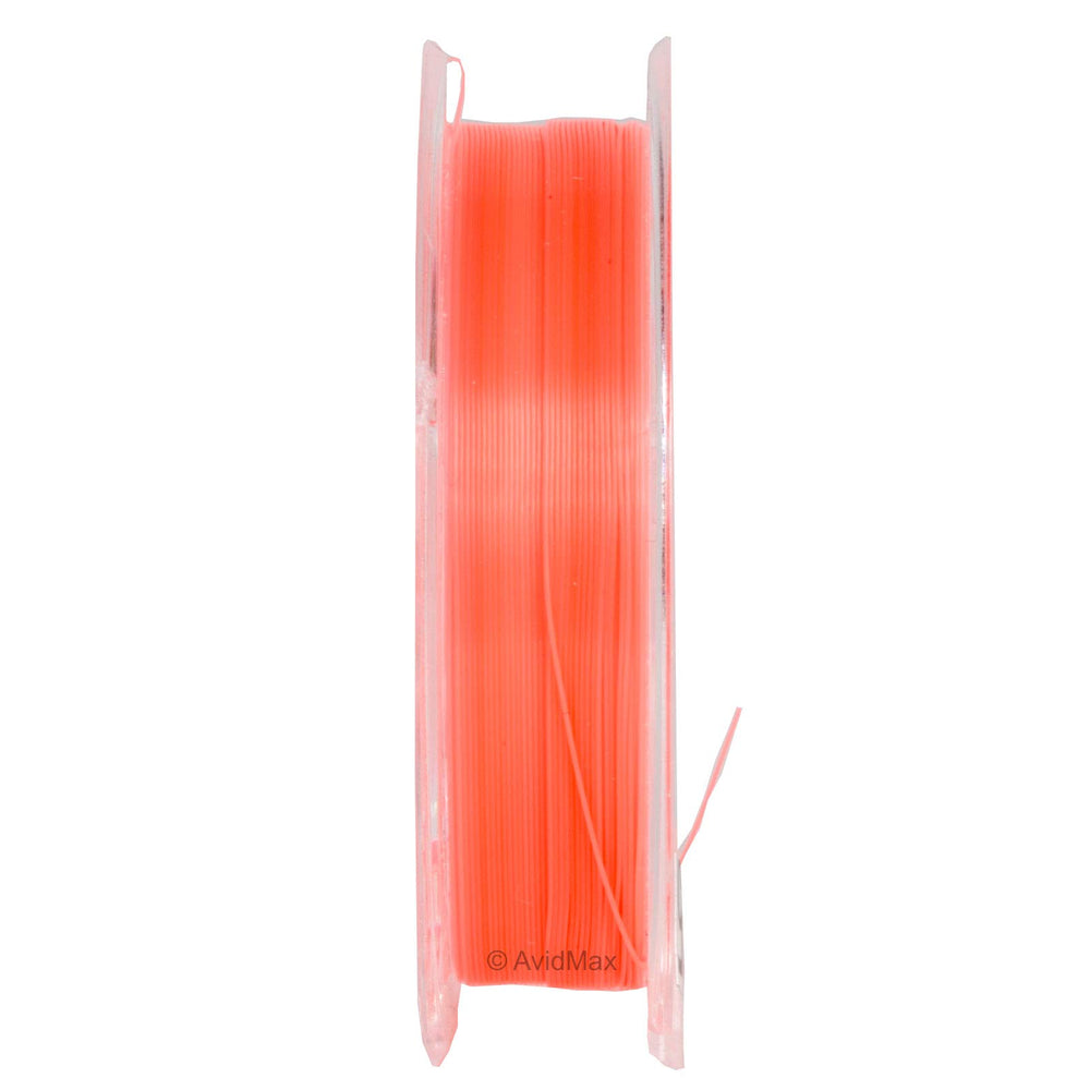 Tenkara USA 3.5 orange level line on water for easy tracking in varied lighting