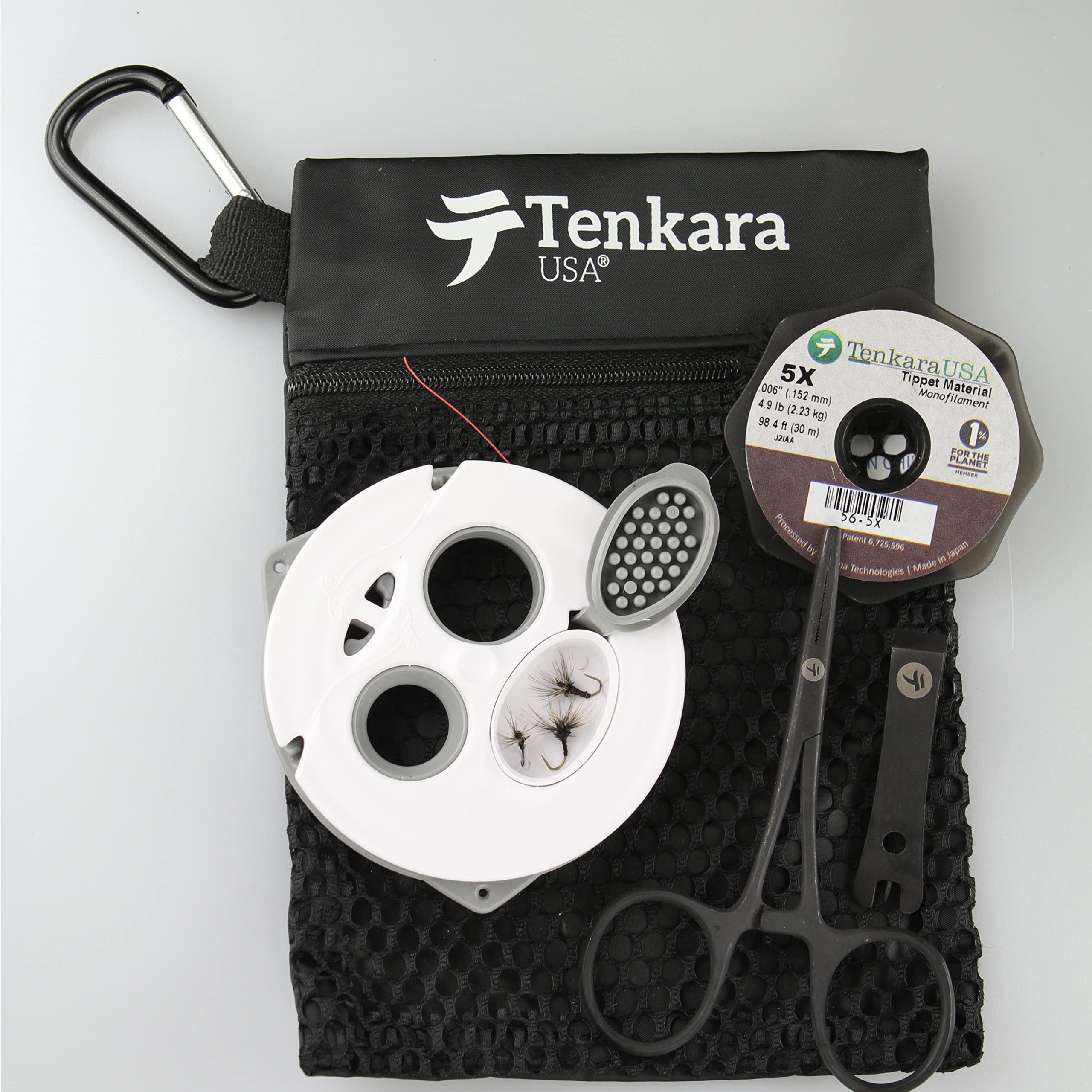 Tenkara USA 5X tippet included for delicate hookups and reliable knots.