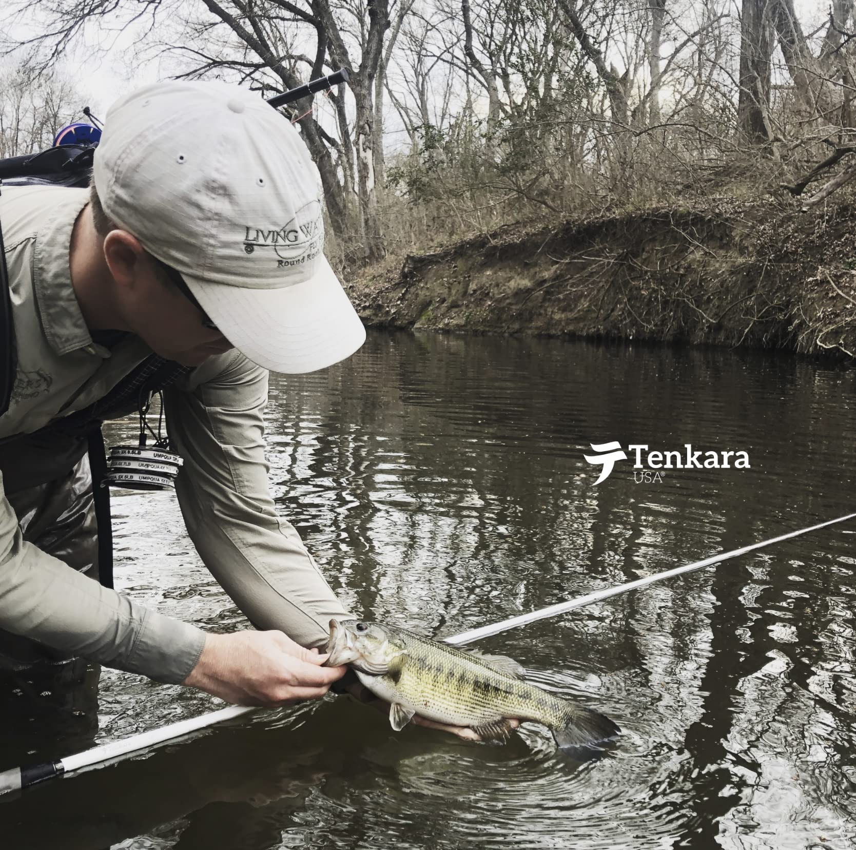 Tenkara USA HANE close-up shows durable lightweight carbon fiber build.