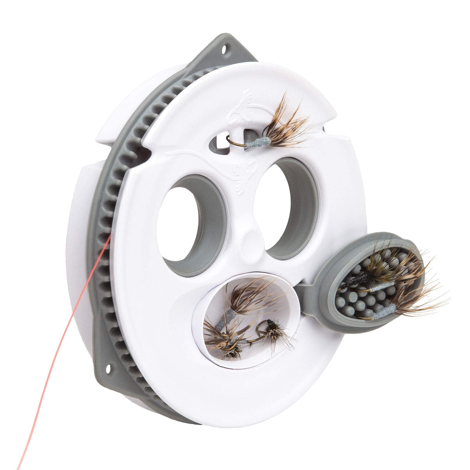 Tenkara USA The Keeper line holder with integrated fly box for quick line management.