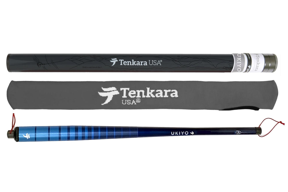Tenkara USA Ukiyo rod closed, ultra-portable for travel and packing.