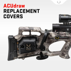 TenPoint ACUdraw replacement covers black side shot showing secure fit for safe crossbow cocking