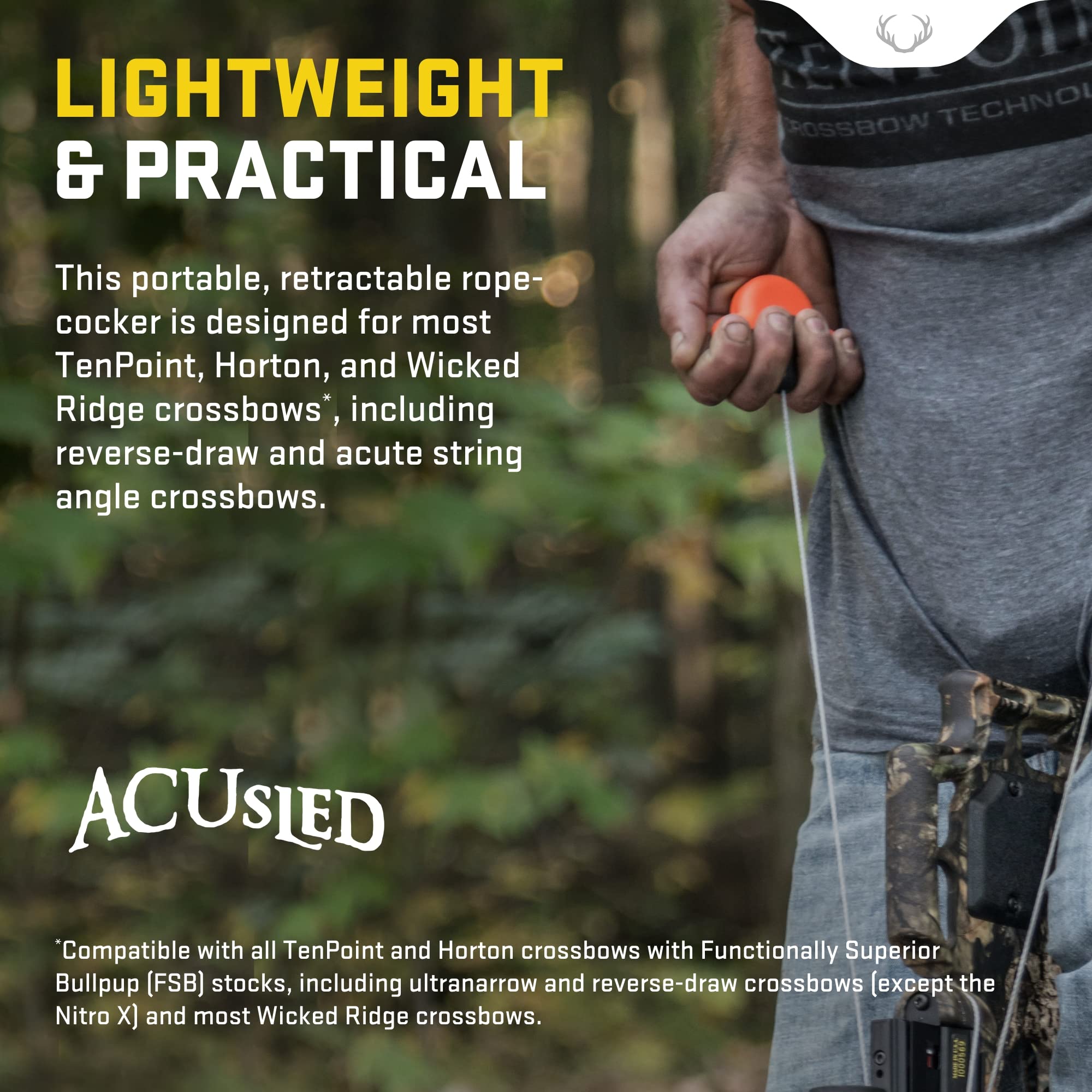 TenPoint ACUsled compatibility graphic shows broad crossbow compatibility.