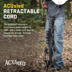 TenPoint ACUsled grips collapsed for compact storage after cocking.