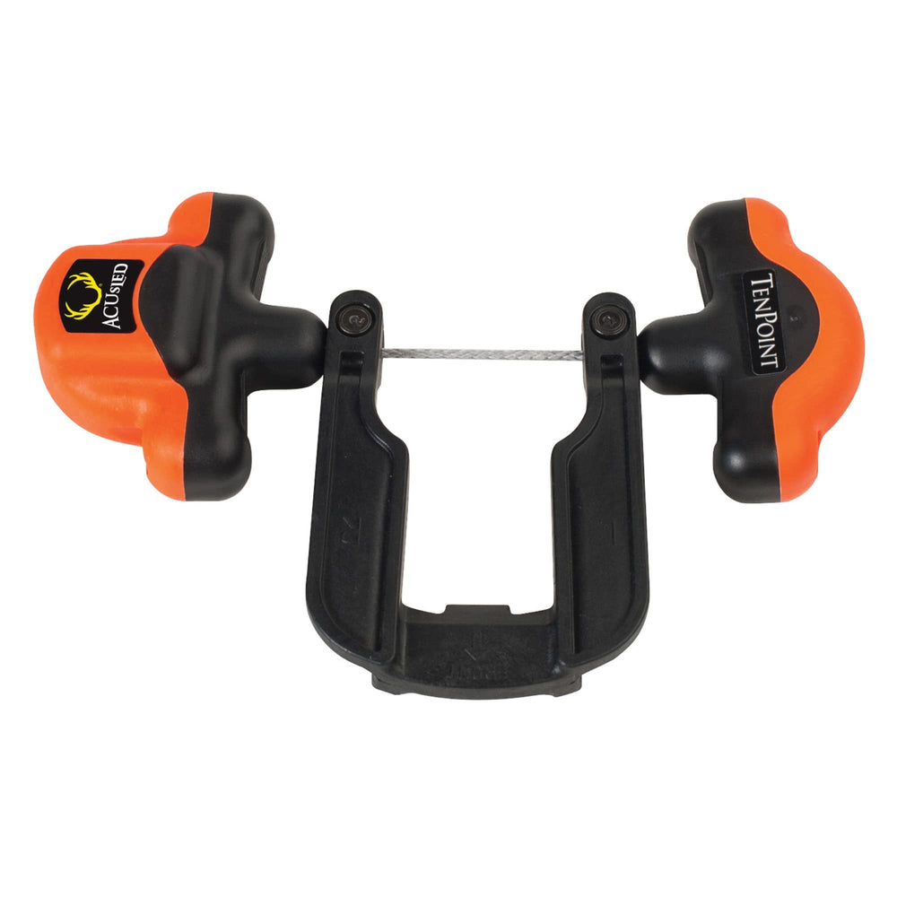 TenPoint ACUsled retractable cocking cord makes crossbow cocking easier and safer.