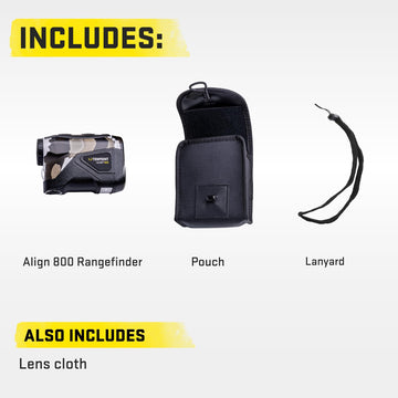 TenPoint Align 800 rangefinder in Vektra camo highlights rugged concealment.