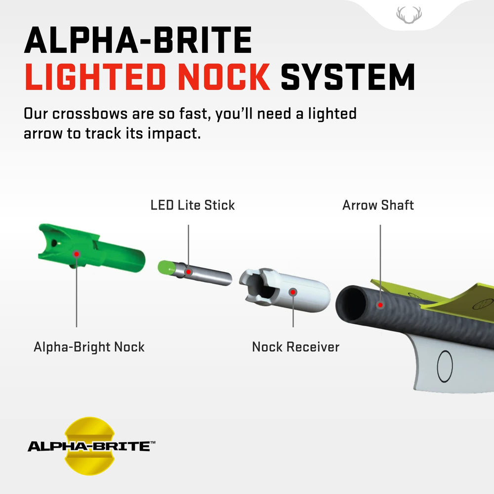 TenPoint Alpha-Brite nock receiver tool illustrates precise alignment for reliable performance