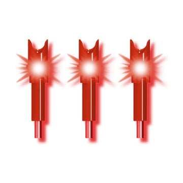 TenPoint Alpha-Brite red nocks with LED for tracking shot impact