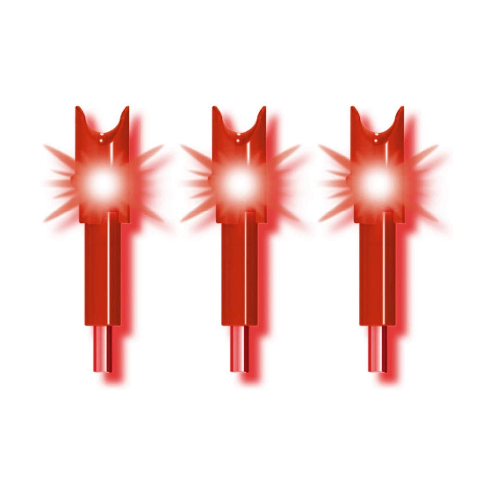 TenPoint Alpha-Brite red nocks with LED for tracking shot impact
