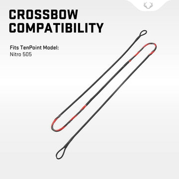 TenPoint crossbow string close-up highlights quality construction for reliability.