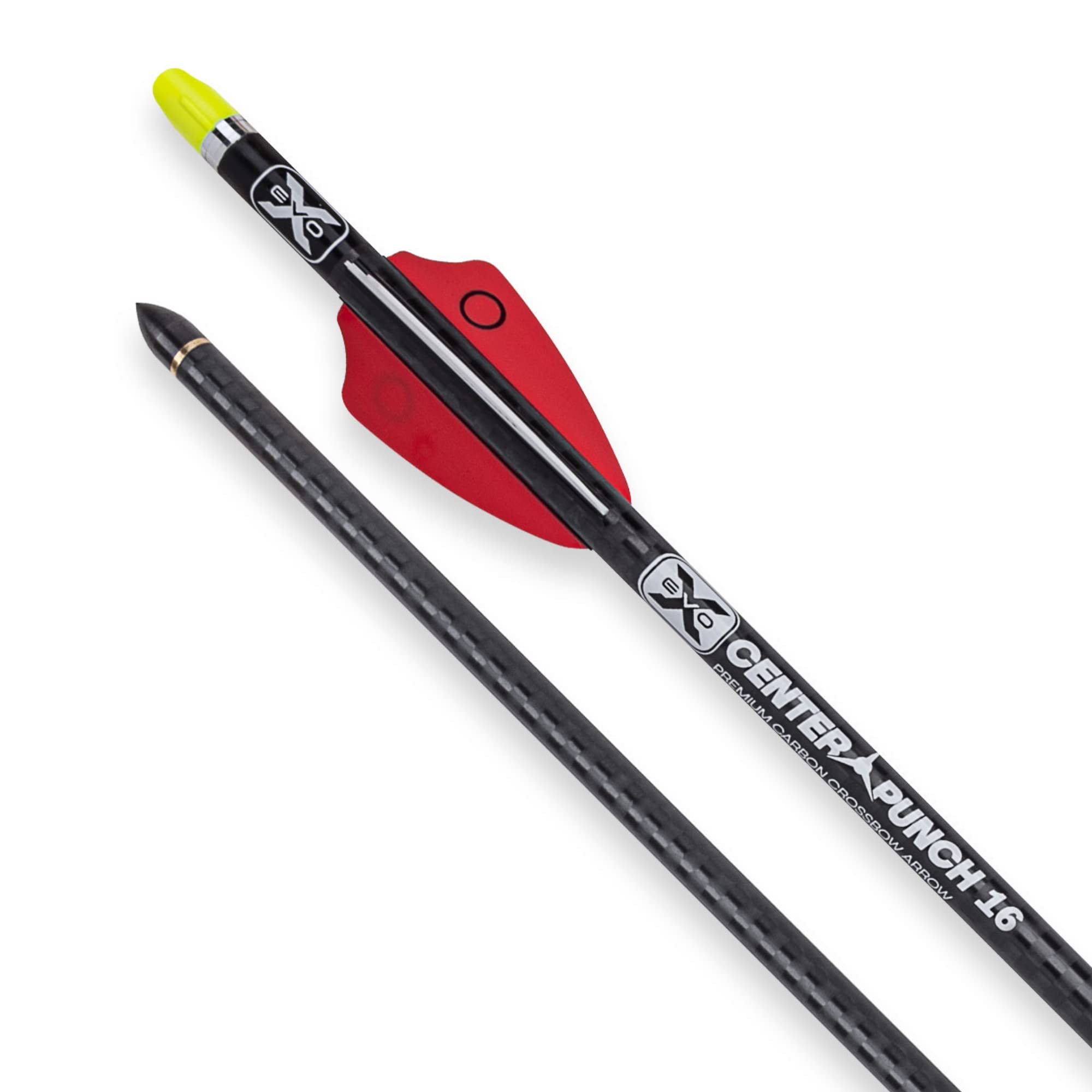 TenPoint EVO-X CenterPunch16 arrow carbon construction for stable flight.