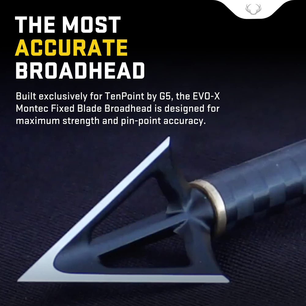 Three-blade Montec broadhead design