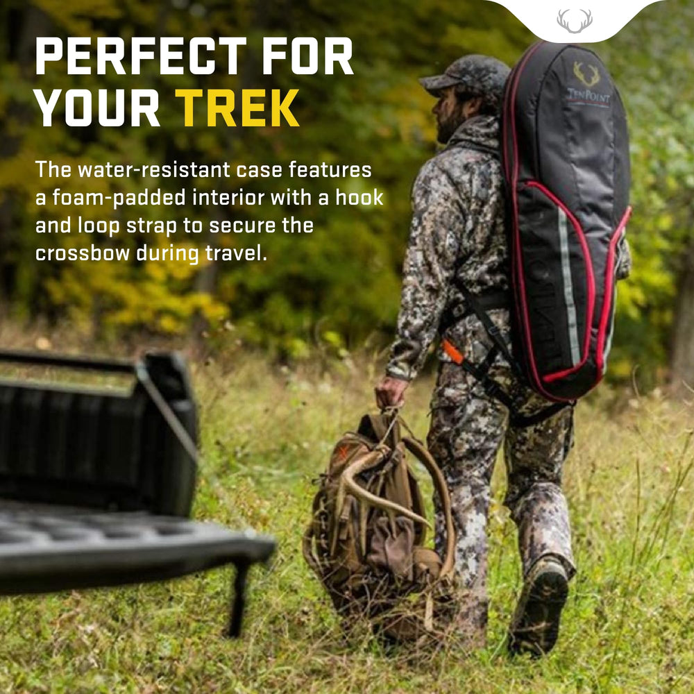 TenPoint narrow soft case compatibility range highlights supported crossbow models.