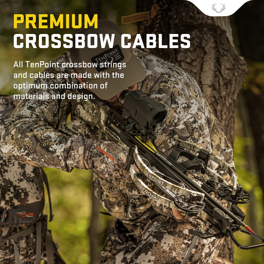 TenPoint Nitro 505 cables with maintenance lubrication for longer string life.