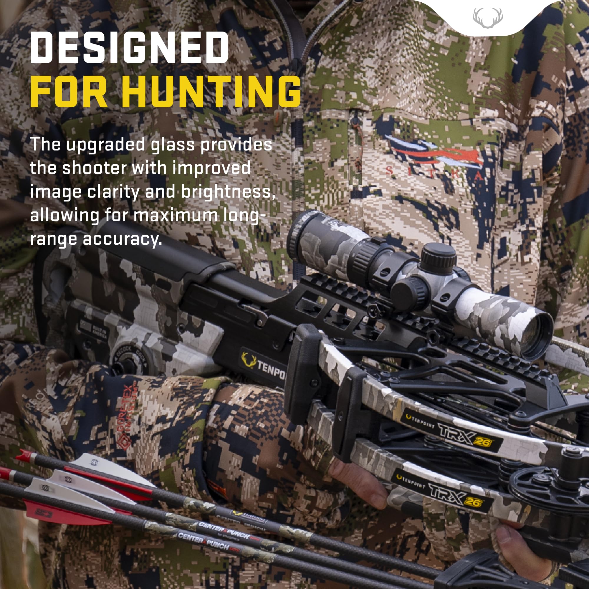 TenPoint RangeMaster 100 scope comes with rings included for fast mounting