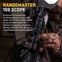 TenPoint Rangemaster 100 scope glass delivers bright, clear viewing.