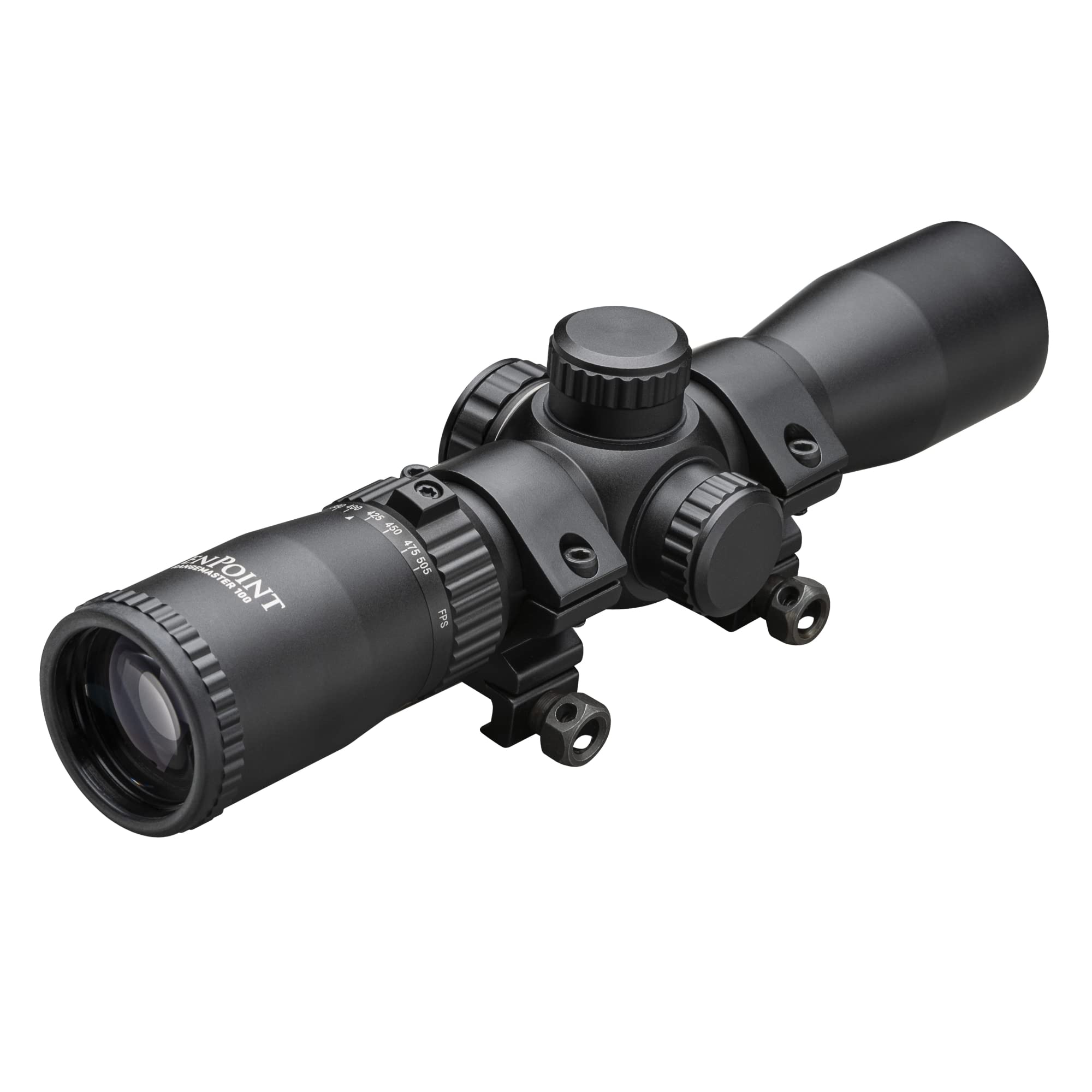 TenPoint Rangemaster 100 scope mount provides stable aiming.