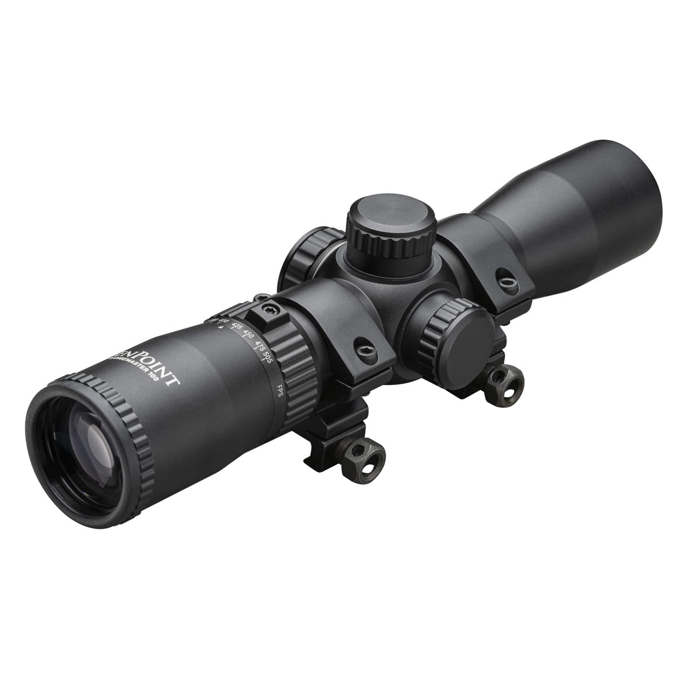 TenPoint Rangemaster 100 scope mount provides stable aiming.