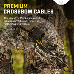 TenPoint replacement cables fit Titan to Maverick models, enabling versatile crossbow setups.