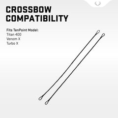 TenPoint Venom X replacement cables pair support reliable performance and smooth string alignment.