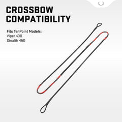 TenPoint replacement string for Stealth 450 crossbow, engineered for smooth accuracy and reliable shots.