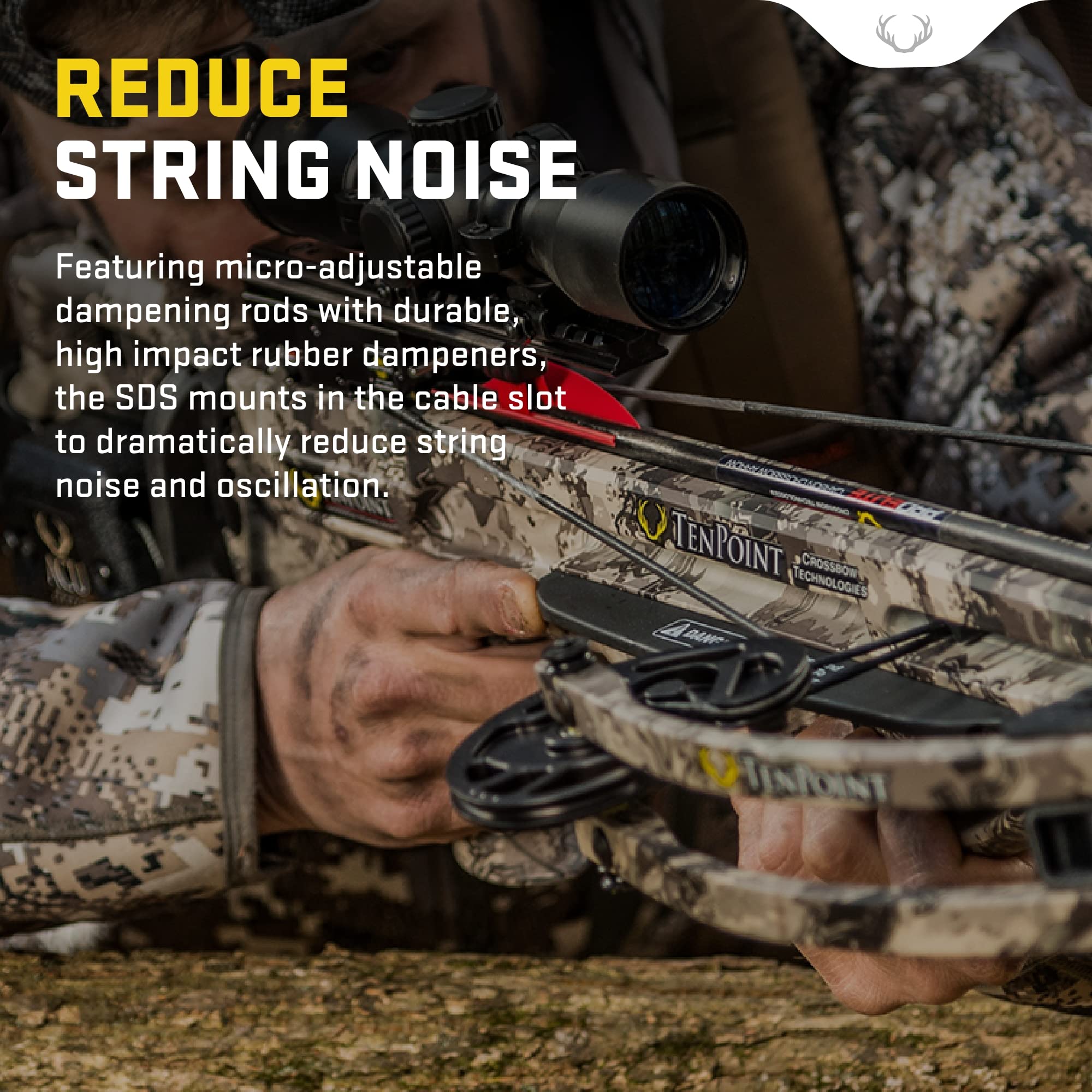 TenPoint String Dampening System compatible with Titan M1 and Wicked Ridge models for versatility.