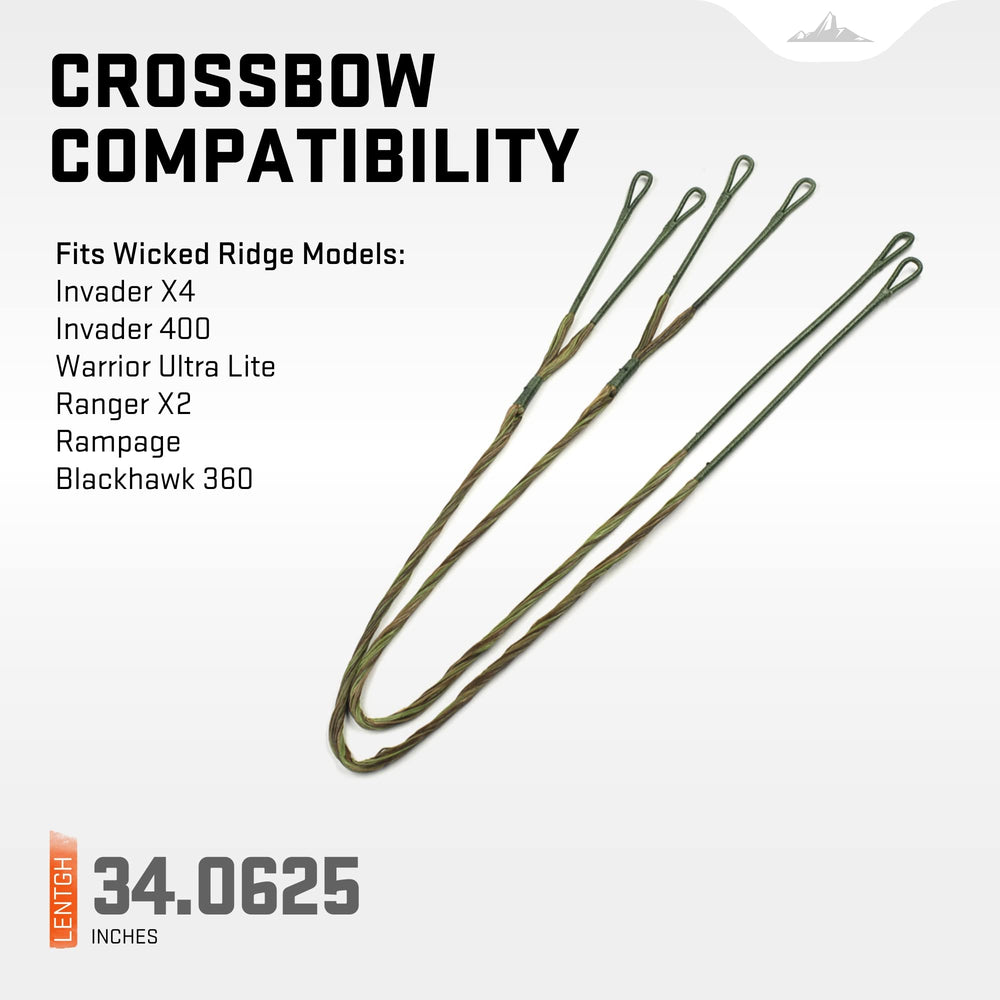 TenPoint Wicked Ridge cables laid out show compatibility across Invader X4 to Blackhawk 360.