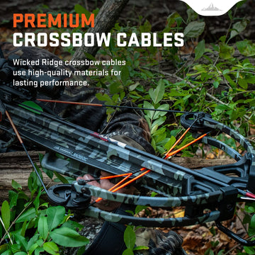 TenPoint replacement cables packaged, ready to install for smoother draw and quieter operation.