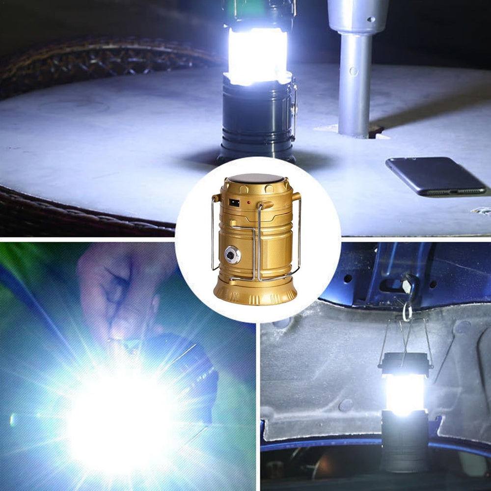 Tent Lights for Camping hangs from handle for easy tent suspension.