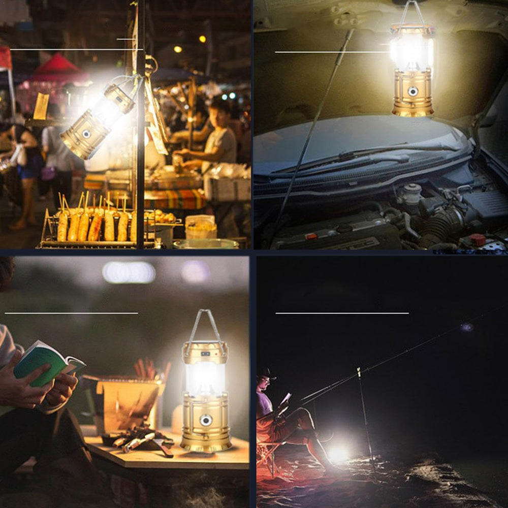 Tent Lights for Camping on-table use provides steady campsite light.
