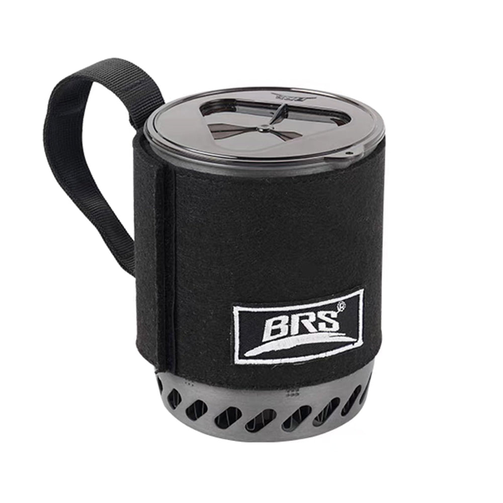 Tentock BR-S61 stove in use during early-morning outdoor cooking.