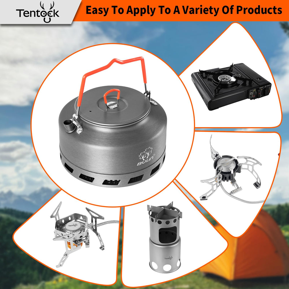 Tentock 16l camping kettle handle-folded for easy packing.