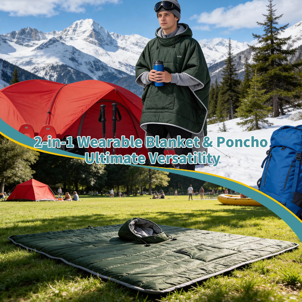Tentock dark-green color blends with outdoor gear.