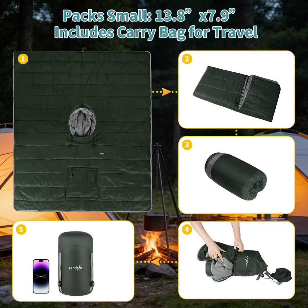 Tentock blanket suitable for camping, office, hotel stays and more.