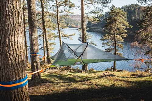 Tentsile Connect V3 rainfly removed highlights open sky views.