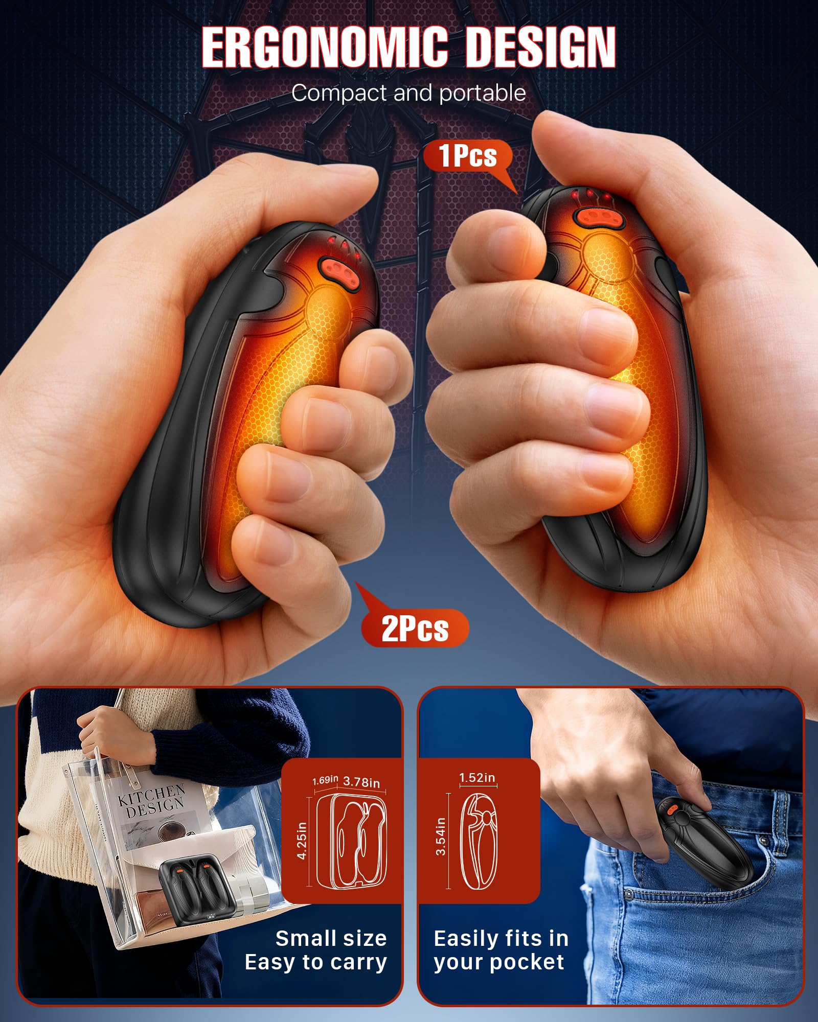 Tenvolti warmers feature a durable slip-resistant exterior for secure grip.