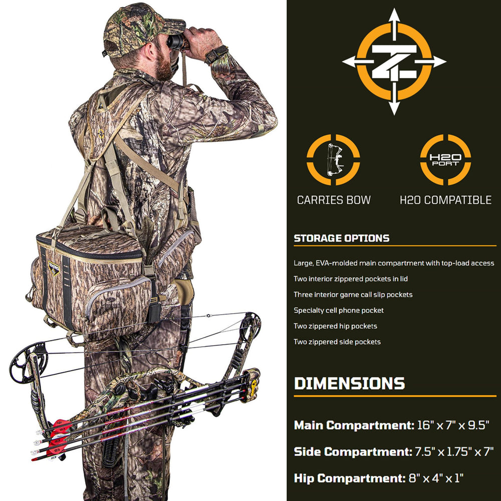 TENZING Hangtime lid pocket with zippered organization