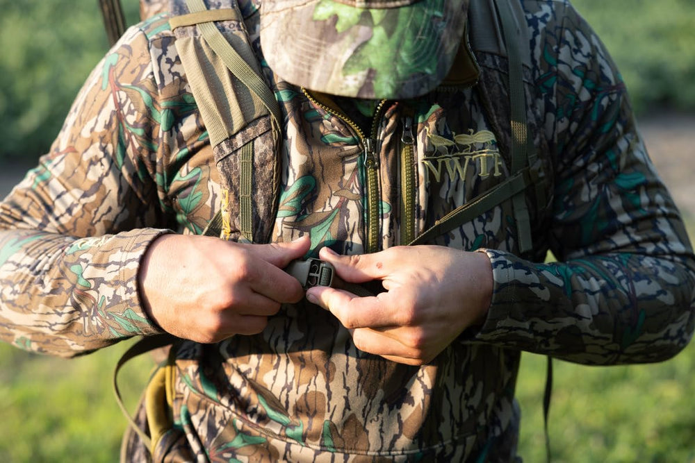 TENZING hydration bladder compatible design supports water on long hunts