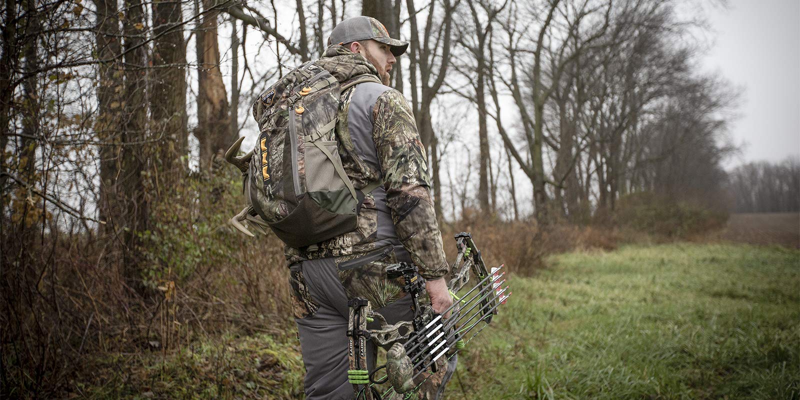 TENZING Rambler ergonomic shoulder harness supports all-day comfort on extended hunts.
