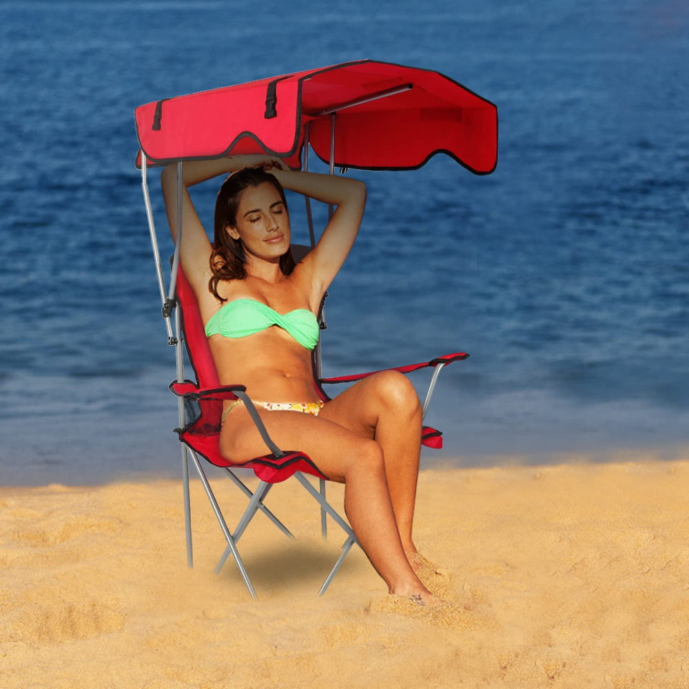 TeqHome adjustable sunshade canopy lets you direct shade where needed.