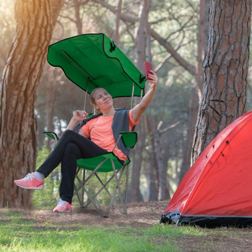 TeqHome camping chair package contents include manual and warranty.