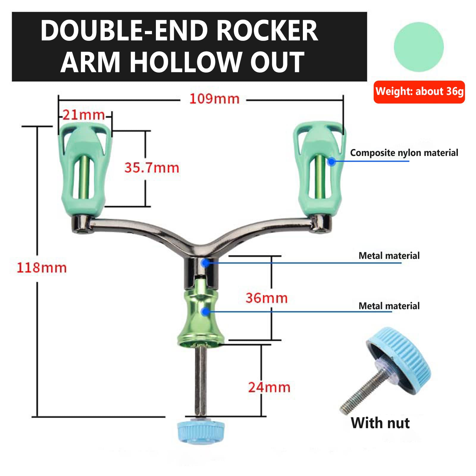TEQIN reel handle provides saltwater resistance for rugged fishing