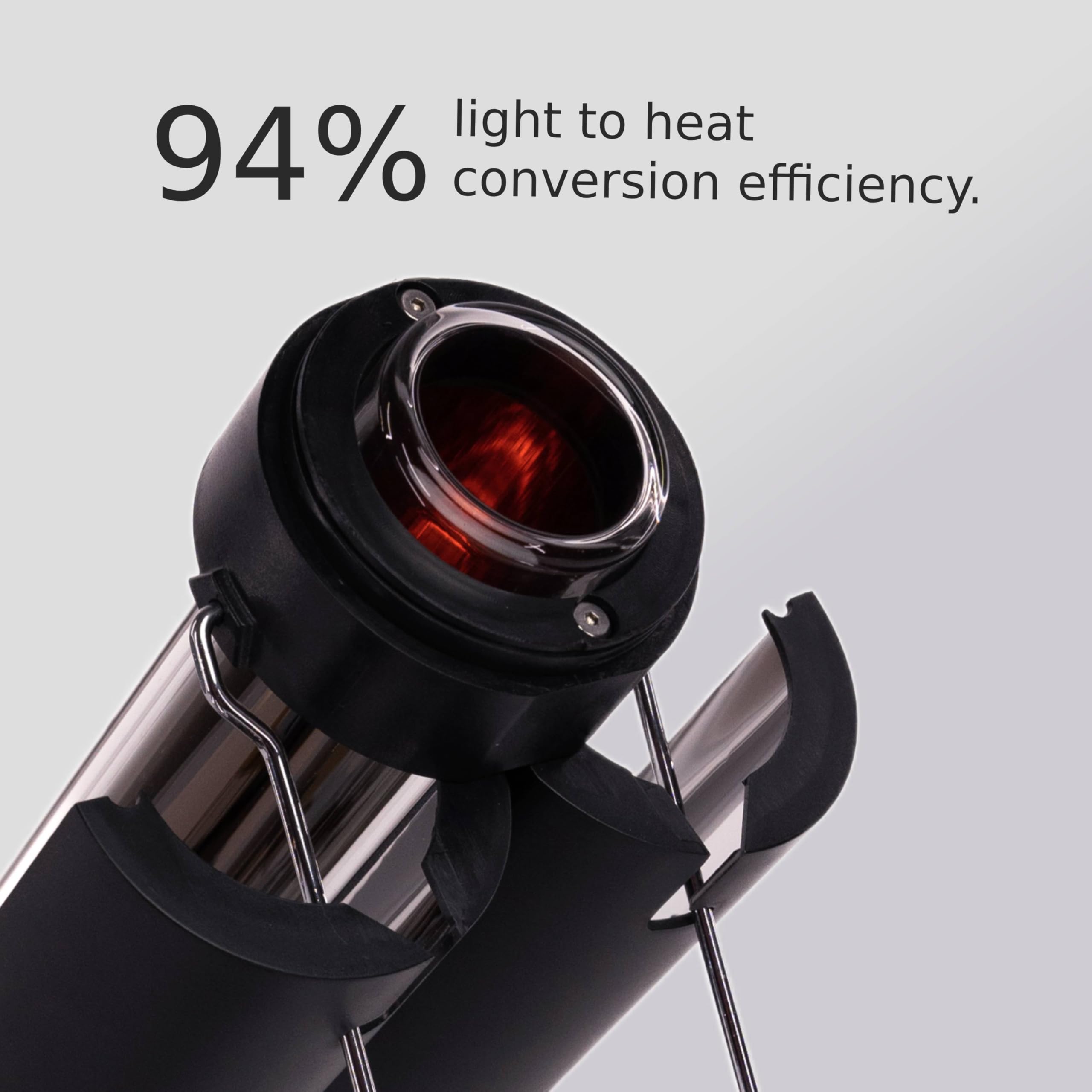 Teragh Solar Kettle 2.0 fold-out base adds stability on uneven surfaces.