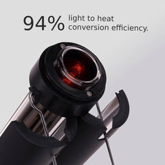 Teragh Solar Kettle 2.0 fold-out base adds stability on uneven surfaces.
