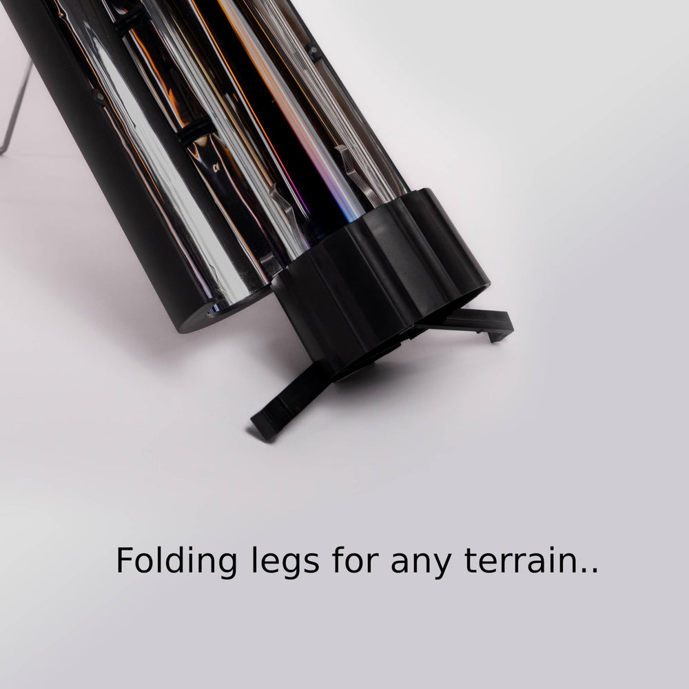 Teragh Solar Kettle 2.0 lightweight with carrying handle for easy transport.