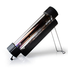Teragh Solar Kettle 2.0 in sunlit boil demonstrates quick hot water on the go.